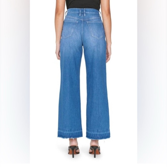 FRAME LE HIGH 'N' TIGHT WIDE LEG JEANS IN ATRIUM - Picture 2 of 9